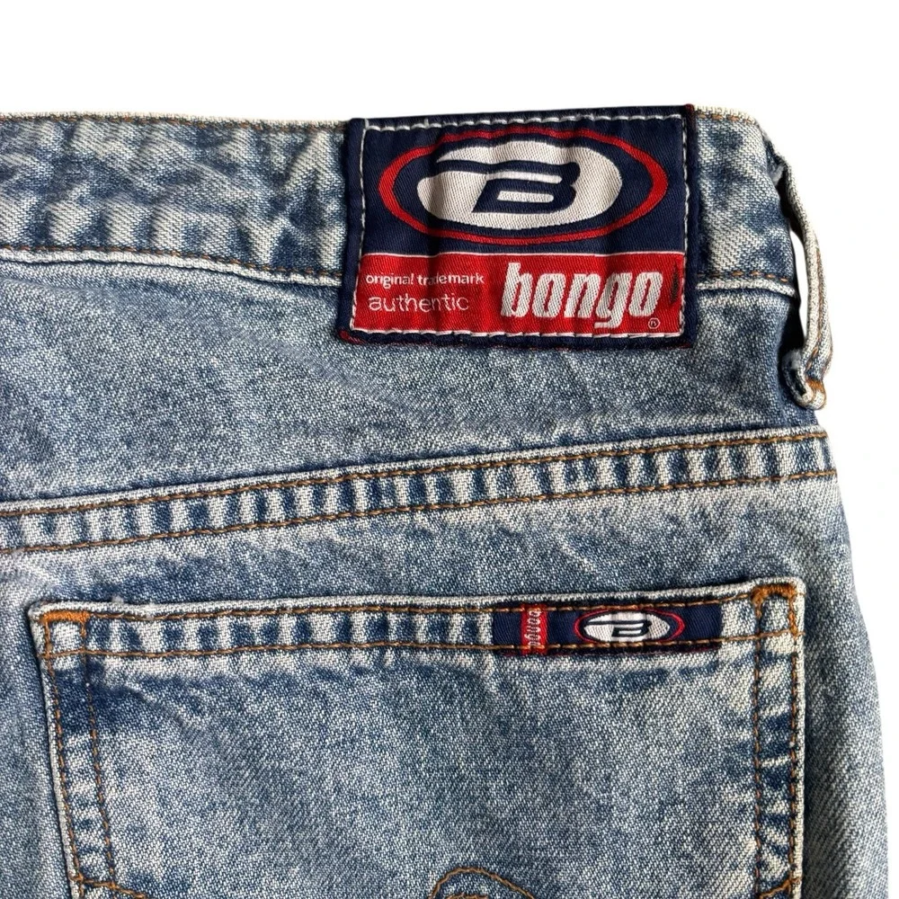 Vintage 90s Y2K Bongo Women's Mid Rise Denim Flare Blue Jeans Casual Trendy Sz 5